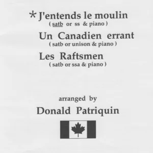j'entends le moulin (satb)