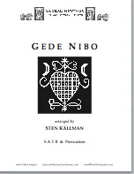 gede nibo (satb)