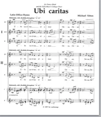 ubi caritas (ssa/ssa) (pdf if ordered for entire choir)